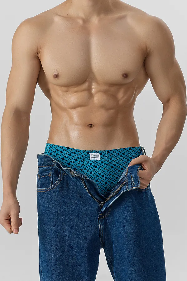 Трусы мужские MARK FORMELLE, узор на св.бирюзовом - фото 2