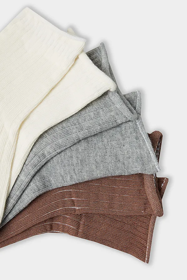 Носки детские (3 пары) MARK FORMELLE, молочный /сер.меланж /карамель/ - фото 2