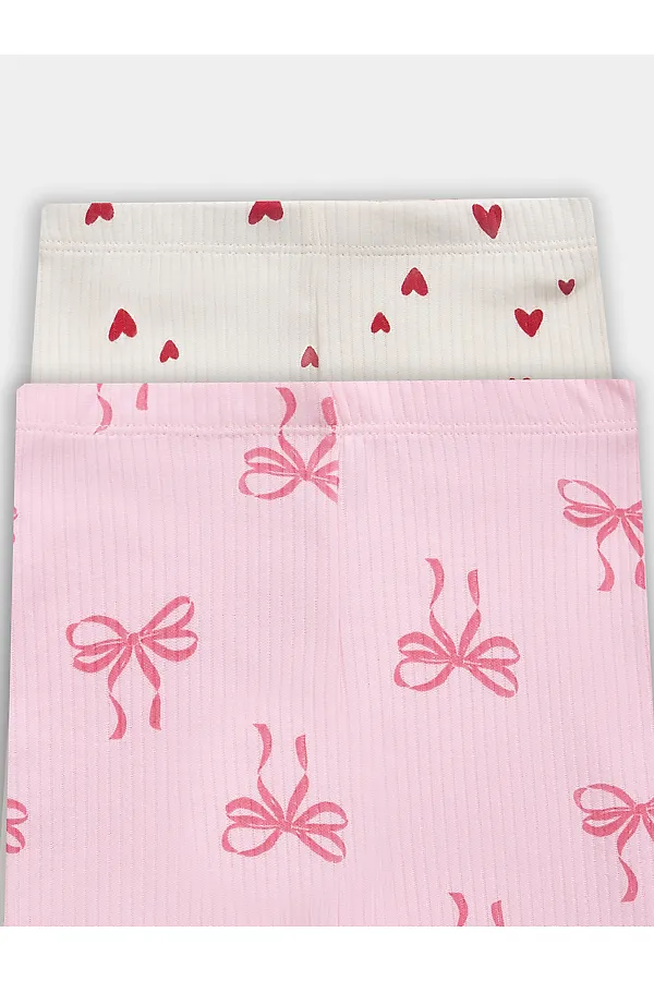 Ползунки детские (2шт.) MARK FORMELLE, сердечки на молочном +бантики на розовой сказке - фото 2