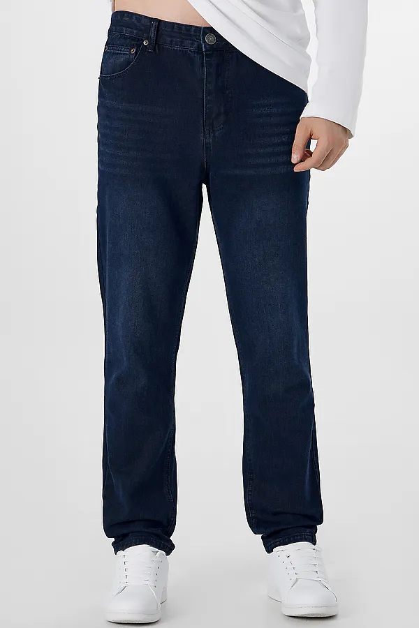 Брюки джинсовые мужские (осенне-зимний ассортимент) MARK FORMELLE, темно -синий - фото 2