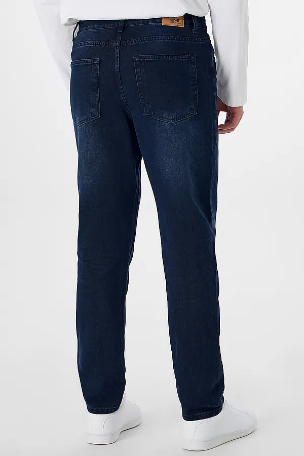 Брюки джинсовые мужские (осенне-зимний ассортимент) MARK FORMELLE, темно -синий - фото 2