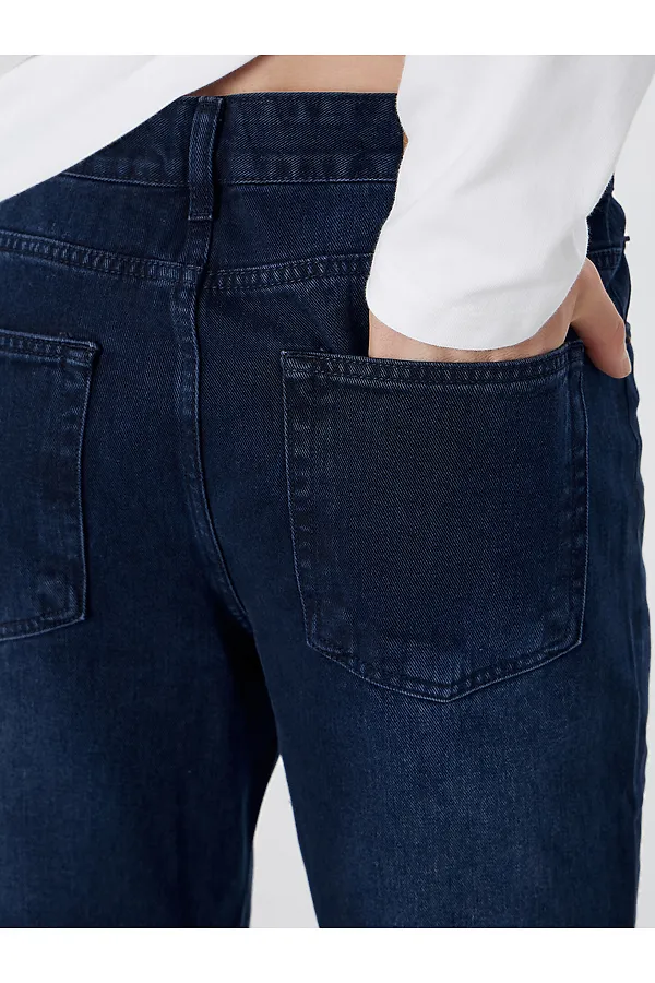 Брюки джинсовые мужские (осенне-зимний ассортимент) MARK FORMELLE, темно -синий - фото 2