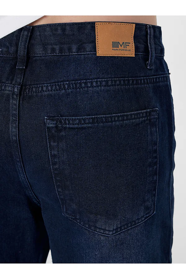 Брюки джинсовые мужские (осенне-зимний ассортимент) MARK FORMELLE, темно -синий - фото 2