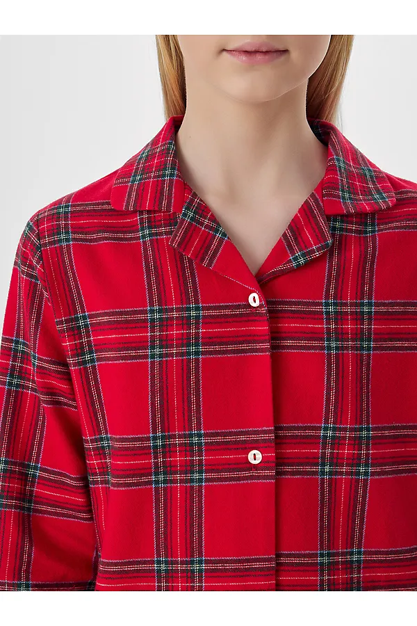 Комплект для девочек (рубашка, брюки) MARK FORMELLE, клетка на красном - фото 2