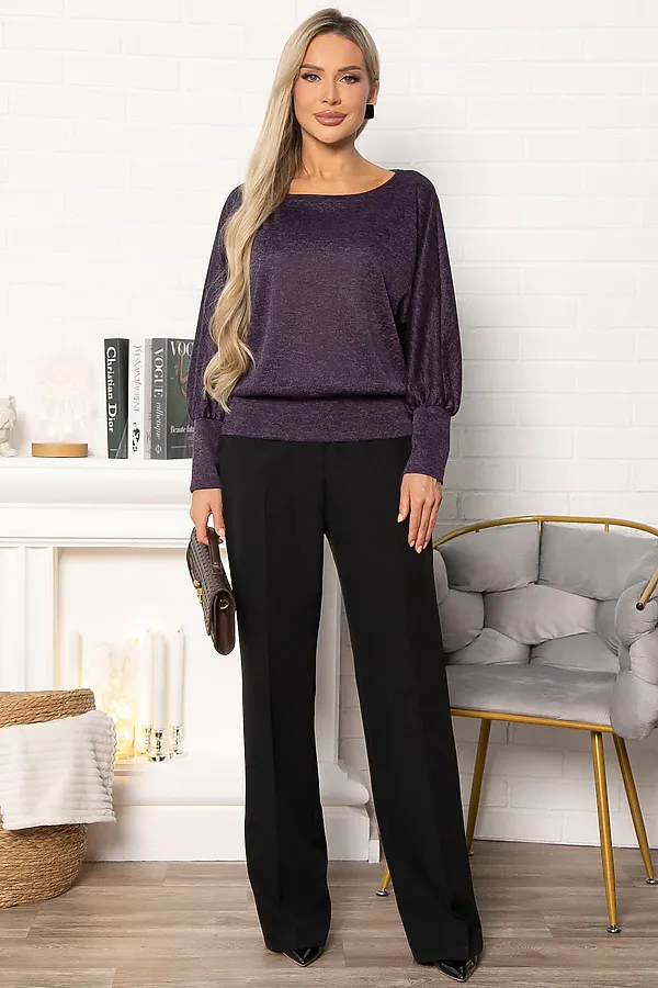 Блуза Гостья из будущего НЬЮ LADY TAIGA, сливовая - фото 2