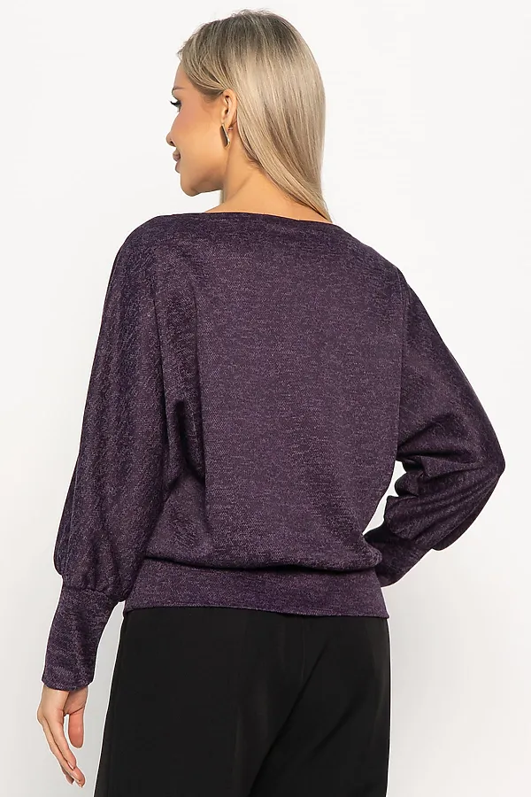 Блуза Гостья из будущего НЬЮ LADY TAIGA, сливовая - фото 2