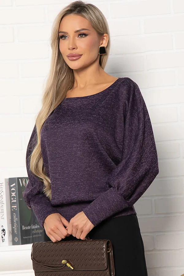 Блуза Гостья из будущего НЬЮ LADY TAIGA, сливовая - фото 2