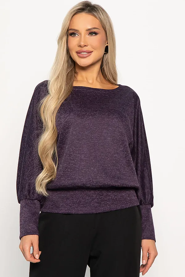 Блуза Гостья из будущего НЬЮ LADY TAIGA, сливовая - фото 2