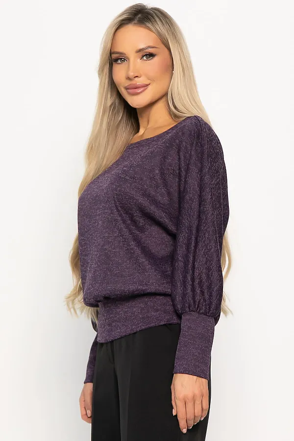 Блуза Гостья из будущего НЬЮ LADY TAIGA, сливовая - фото 2