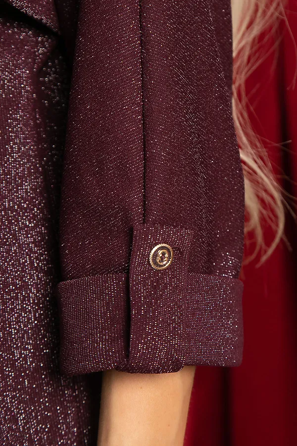 Блуза Ариозо LADY TAIGA, темно-бордовая - фото 2