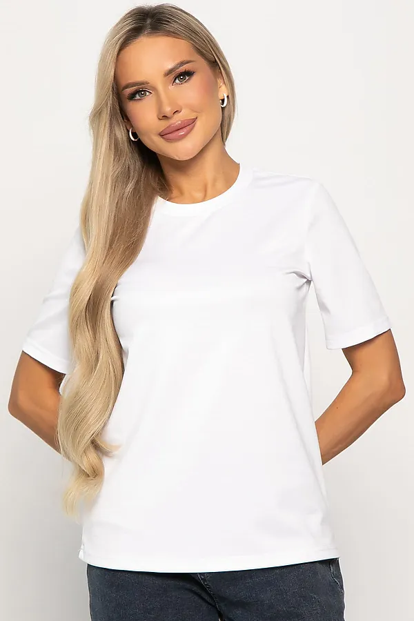 Футболка базовая LADY TAIGA, белая - фото 2