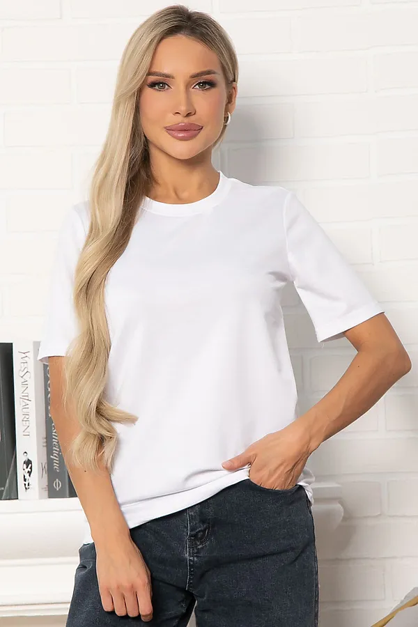 Футболка базовая LADY TAIGA, белая - фото 2