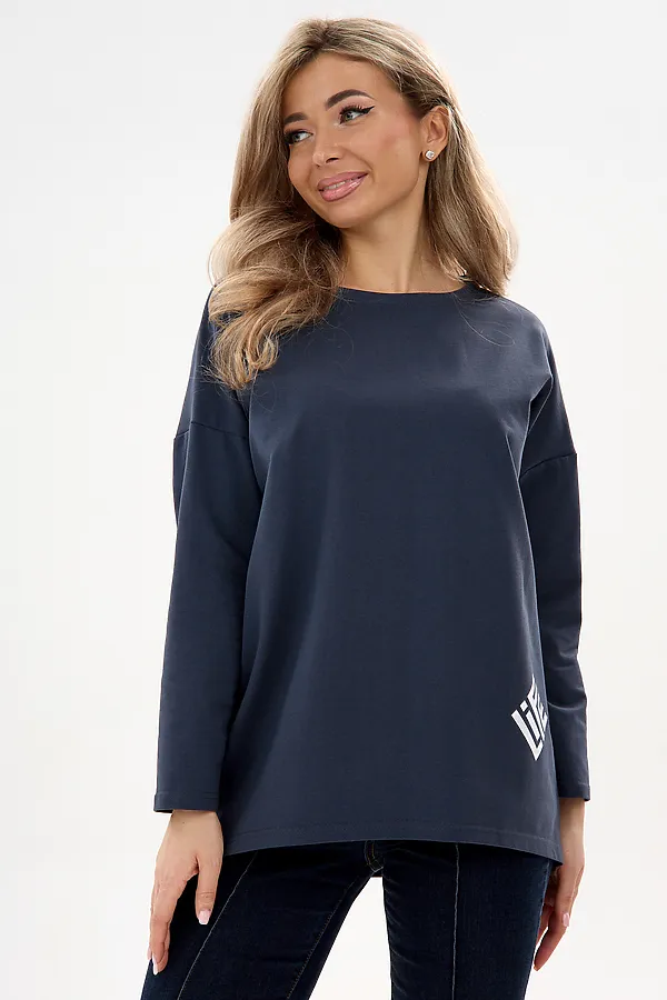 Лонгслив life дл/р НАТАЛИ, графит - фото 2