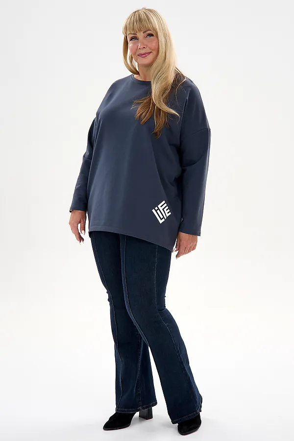Лонгслив life дл/р НАТАЛИ, графит - фото 2