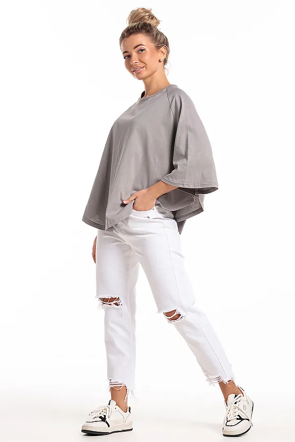 Пончо П1 НАТАЛИ, серый - фото 2