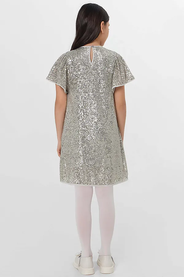 Платье для девочек MARK FORMELLE, серебристые пайетки - фото 2