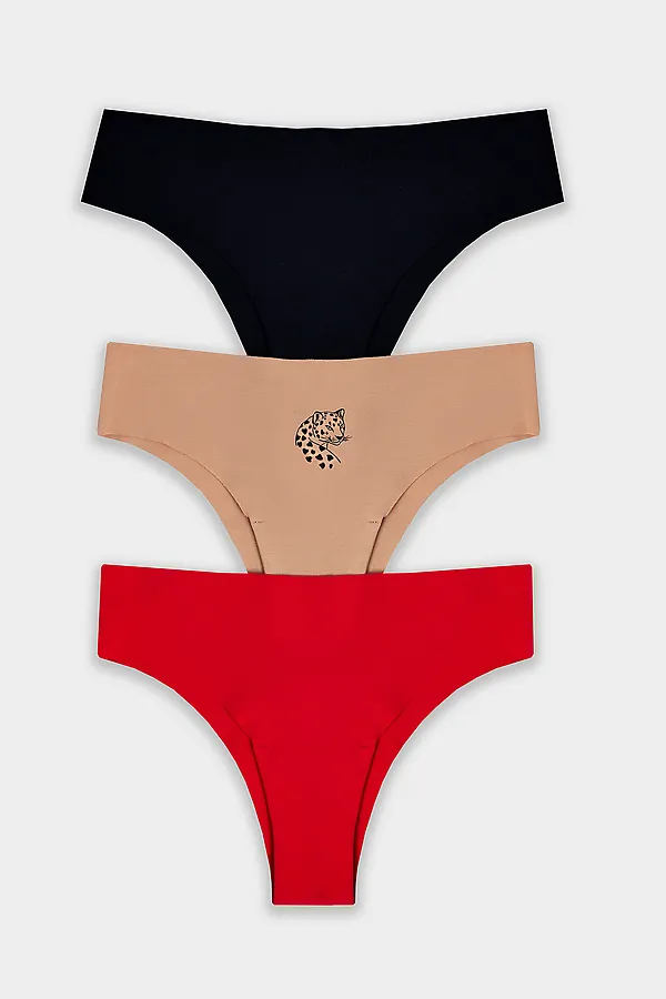 Трусы женские (3шт.) MARK FORMELLE, телесный +печать - фото 2