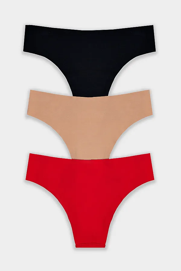 Трусы женские (3шт.) MARK FORMELLE, телесный +печать - фото 2