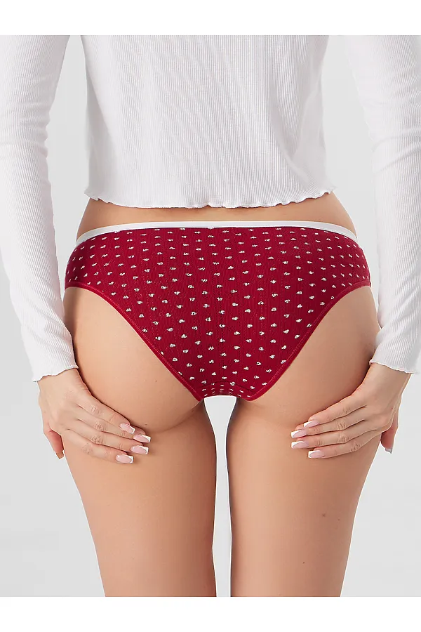 Трусы женские MARK FORMELLE, сердечки на т.красном - фото 2