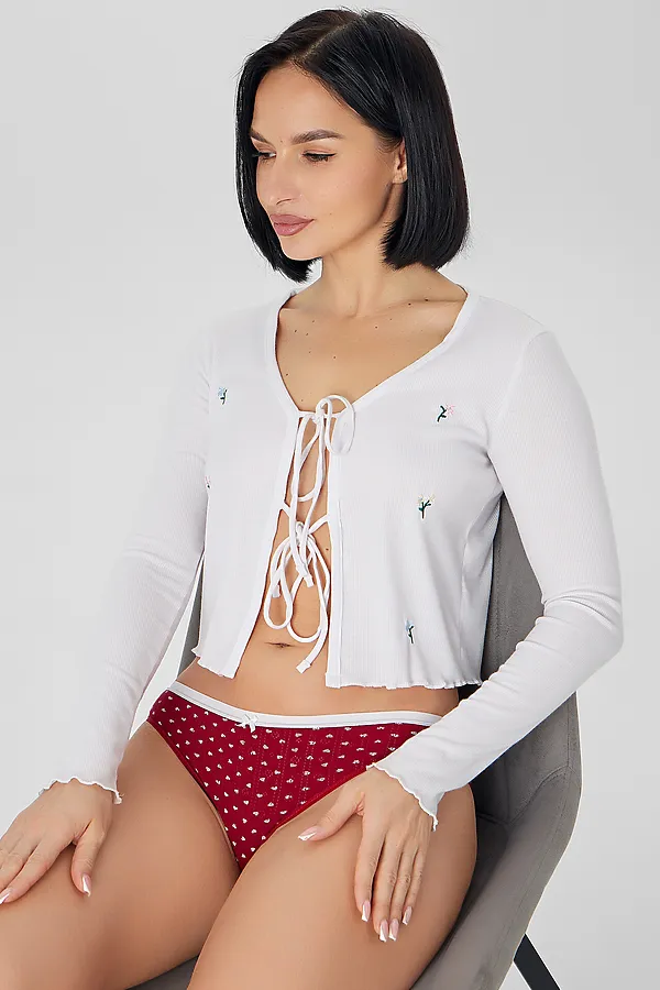 Трусы женские MARK FORMELLE, сердечки на т.красном - фото 2