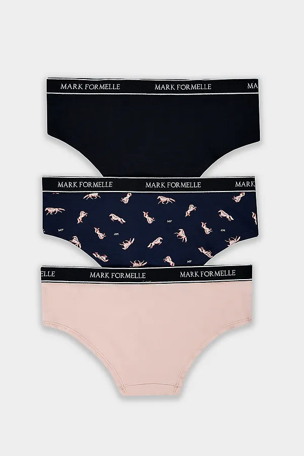 Трусы женские (3шт.) MARK FORMELLE, розовый фарфор - фото 2