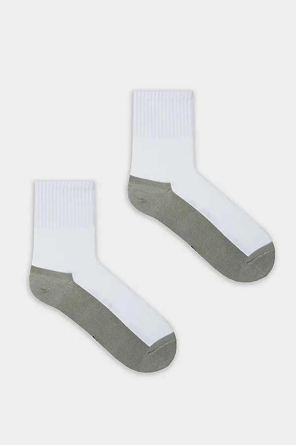 Носки детские MARK FORMELLE, белый /оливка - фото 2