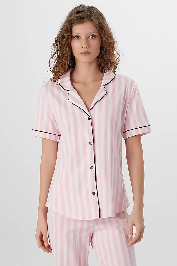 Костюм женский (жакет, брюки) MARK FORMELLE, розовая полоска - фото 2