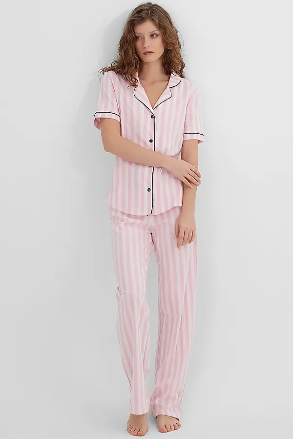 Костюм женский (жакет, брюки) MARK FORMELLE, розовая полоска - фото 2