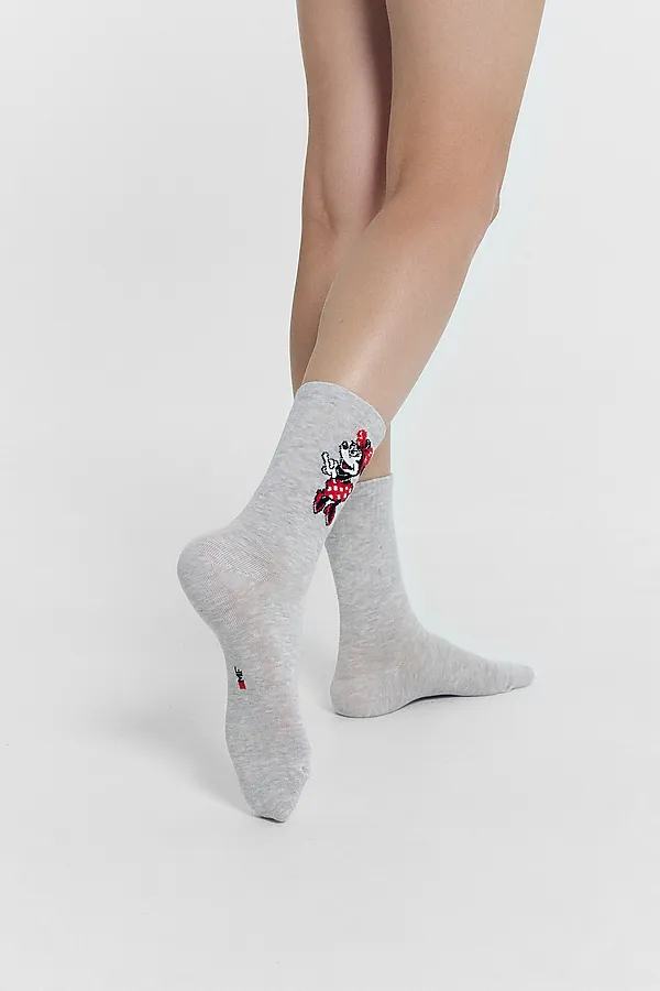 Носки женские MARK FORMELLE, св.серый меланж - фото 2