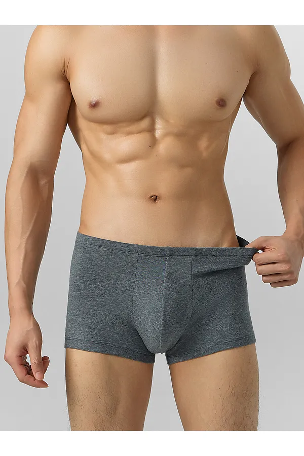 Трусы мужские (2шт) MARK FORMELLE, т.серый меланж 4348-f + т.синий - фото 2
