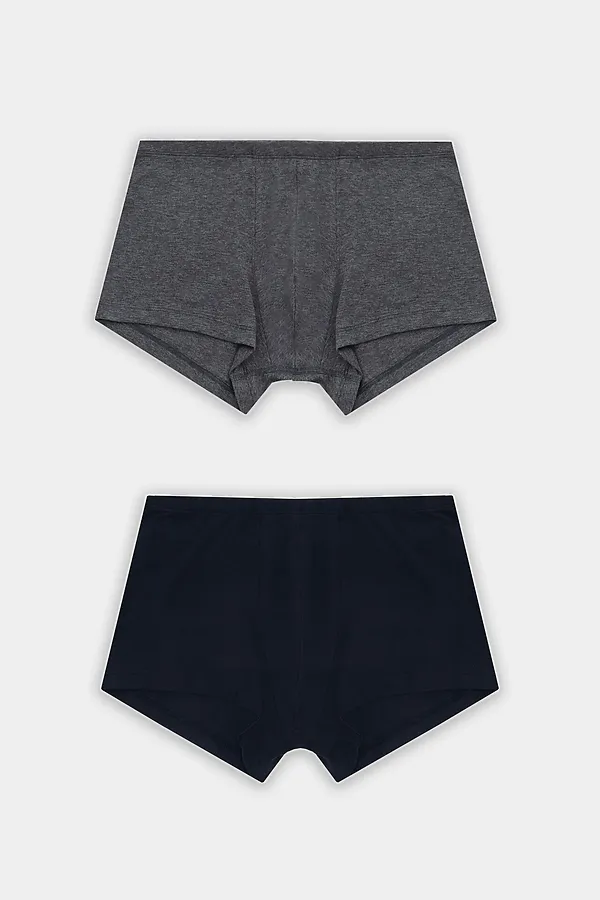 Трусы мужские (2шт) MARK FORMELLE, т.серый меланж 4348-f + т.синий - фото 2