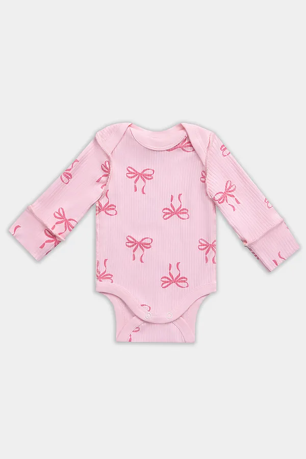 Комплект детский (боди, ползунки) MARK FORMELLE, бантики на розовой сказке - фото 2
