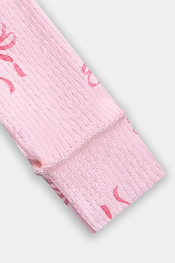 Комплект детский (боди, ползунки) MARK FORMELLE, бантики на розовой сказке - фото 2