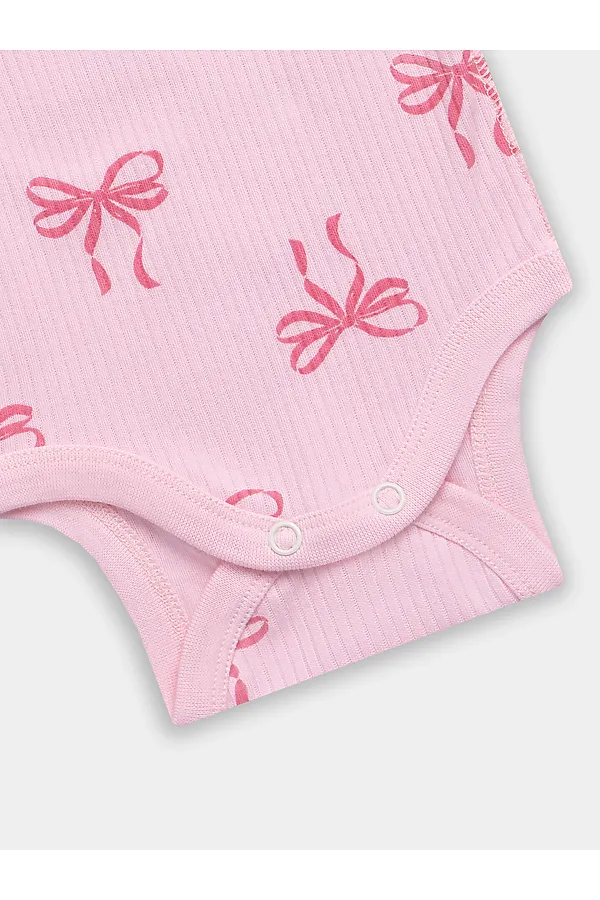 Комплект детский (боди, ползунки) MARK FORMELLE, бантики на розовой сказке - фото 2