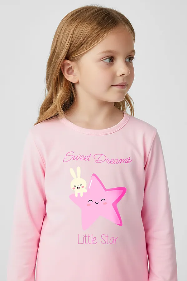 Пижама интерлок YOULALA, розовый - фото 2