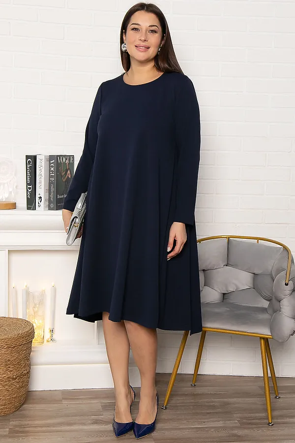 Платье Точка стиля LADY TAIGA, синее - фото 2