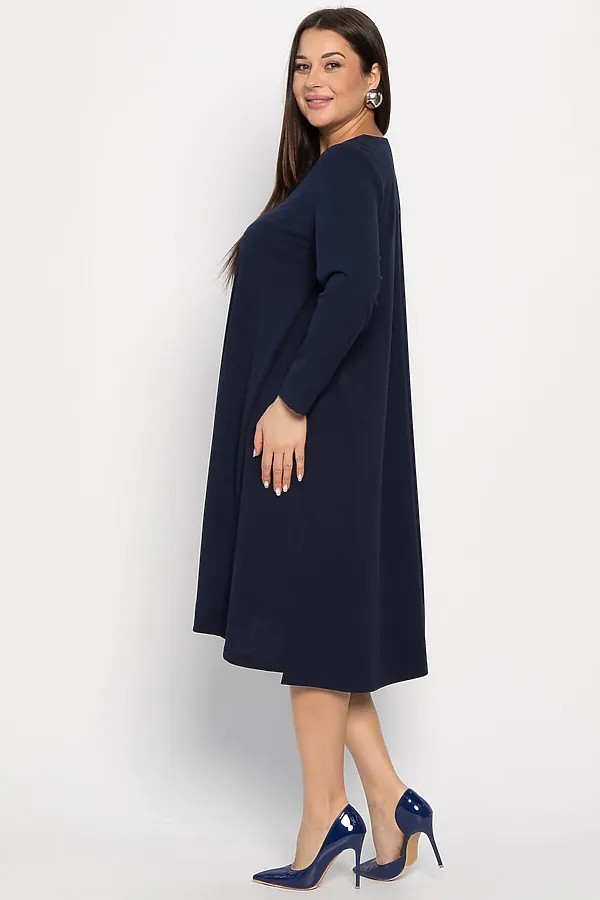 Платье Точка стиля LADY TAIGA, синее - фото 2