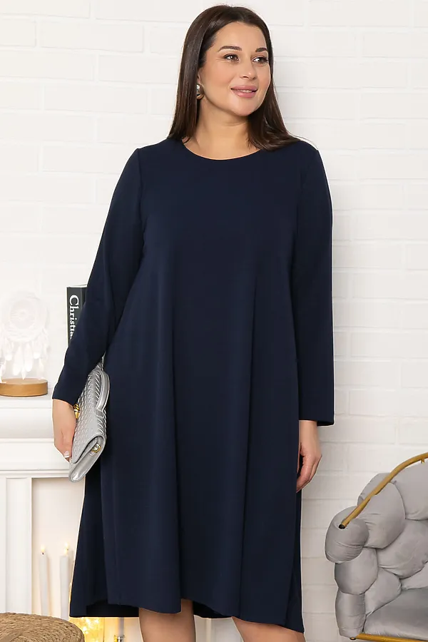 Платье Точка стиля LADY TAIGA, синее - фото 2