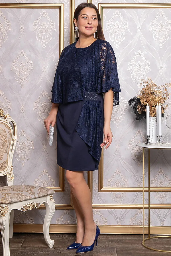 Платье вечернее Звезда LADY TAIGA, синее - фото 2