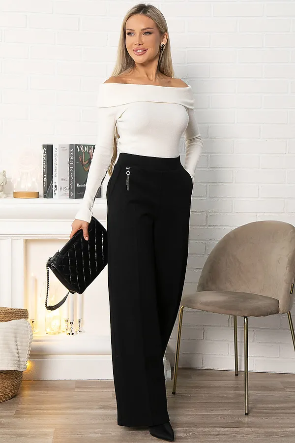 Брюки палаццо Адель LADY TAIGA, черные - фото 2