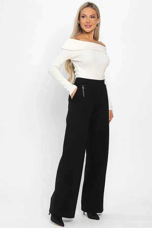 Брюки палаццо Адель LADY TAIGA, черные - фото 2