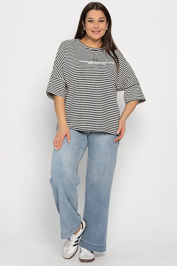 Блуза Монтана LADY TAIGA, черно-белая - фото 2