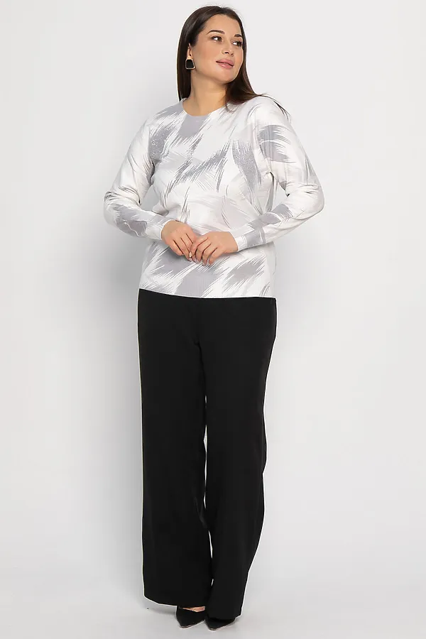 Лонгслив Акцент LADY TAIGA, серо-белый - фото 2