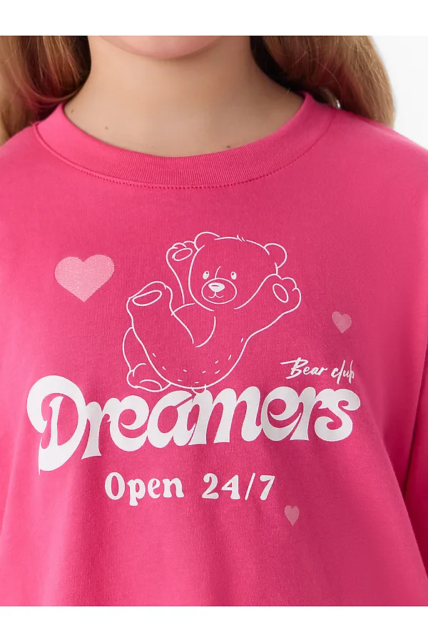 Комплект для девочек (футболка, брюки) MARK FORMELLE, розовый +медвежата на розовом саше - фото 2