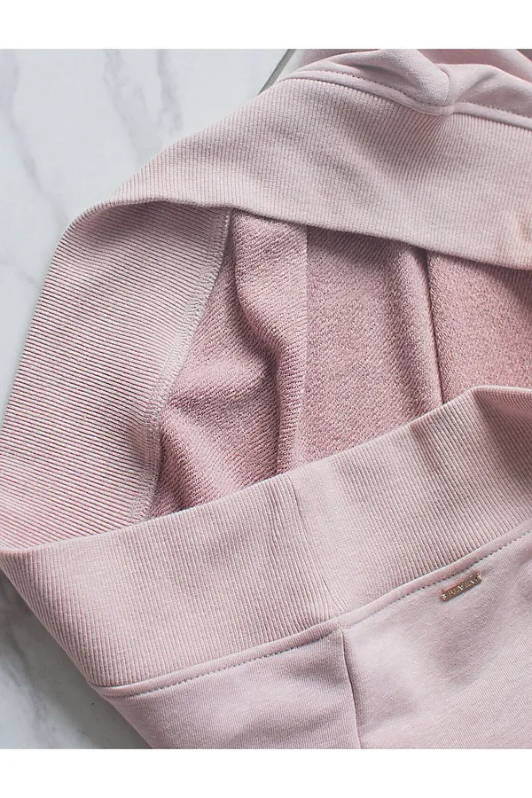 Свитшот свободный из петельчатого футера двухнитки с эластаном VILATTE, макиато меланж - фото 2