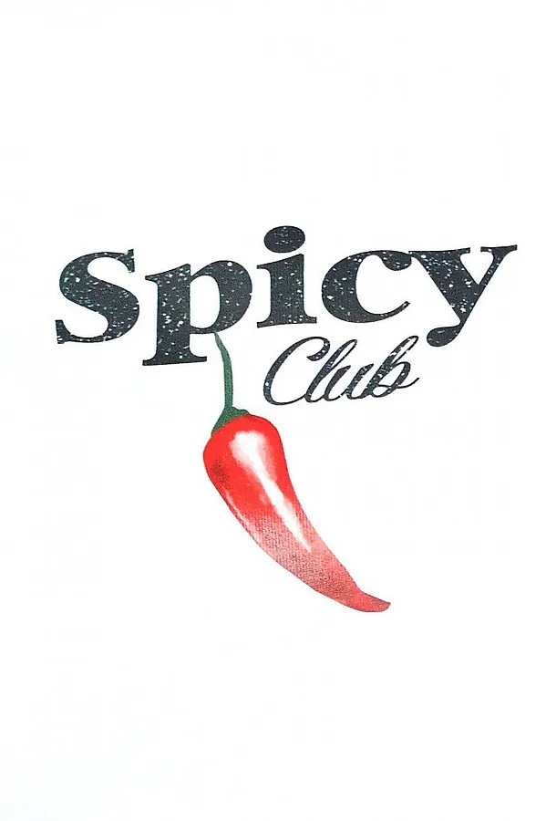 Свободная футболка с принтом из премиального хлопка с эластаном VILATTE, белый_spicy - фото 2