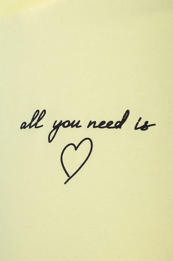 Свободная футболка с принтом из премиального хлопка с эастаном VILATTE, лимонный_love - фото 2