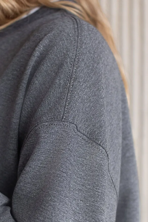 Джемпер VILATTE, т.серый меланж_athleisure mood - фото 2