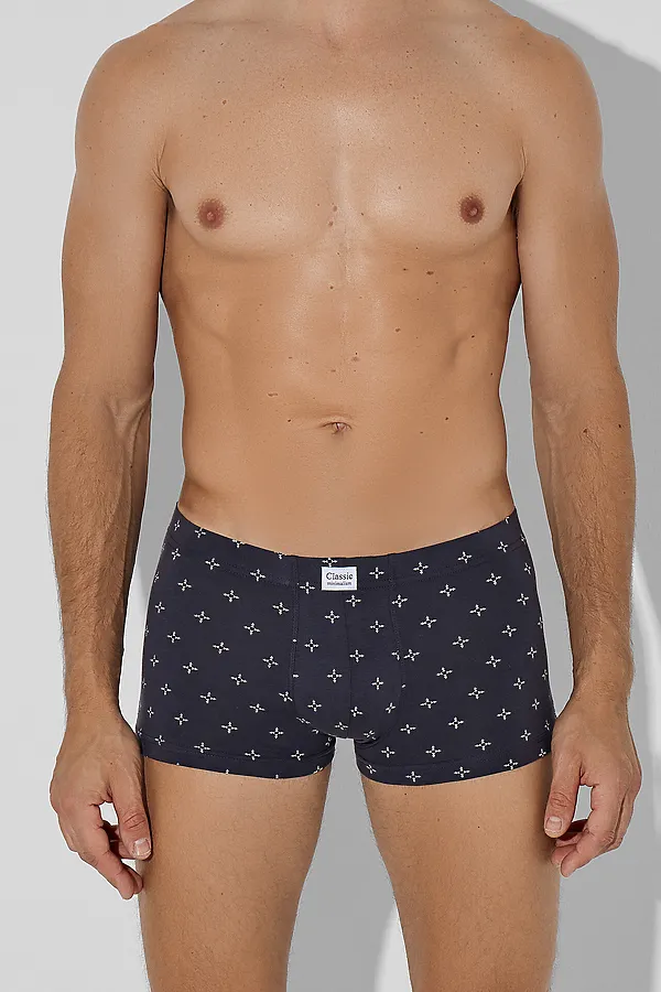 Трусы мужские (2шт) MARK FORMELLE, треугольники на т.сером +т.пурпурный - фото 2