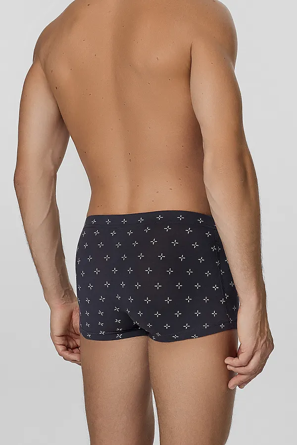 Трусы мужские (2шт) MARK FORMELLE, треугольники на т.сером +т.пурпурный - фото 2